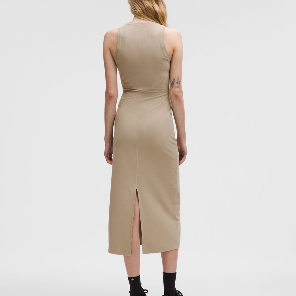 Lululemon | All Aligned Ribbed Midi Dress size 6 - Picture 10 of 11